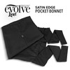 Evolve Satin Edge Pocket Bonnet , Black , One Size