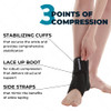 Bodyprox Ankle Brace for Women and Men, Lace Up Ankle Support Brace Stabilizer