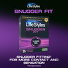 Lifestyles Snugger Fit Natural Rubber and Lubricated Latex Condoms Value Pack