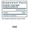 Vital Nutrients L-Theanine 200mg - Vegan Supplement
