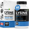 Renew Actives L-Lysine 1000 mg per Serving with Zinc & Vitamin C