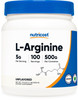 Nutricost L-Arginine Powder 500 Grams (1.1lbs)