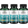 Swanson AjiPure Amino Acid Taurine 1000 Milligrams 60 Veg Capsules (3 Pack)