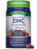 Nature's Truth Zinc Gummies for Adults - 50 mg - 60 Count