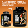 NutraBio 100% Whey Protein Isolate Protein Powder, 25g Protein with Complete