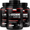 Force Factor L-Arginine,3-Pack,Nitric Oxide Supplement with BioPerine to Help