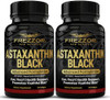 FREZZOR Astaxanthin Black with UAF1000+ Super Antioxidant, 12mg Astaxanthin per