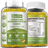 Riyuetian Creatine Monohydrate Gummies, Creatine for Men & Women, Chewable