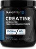 TransformHQ Creatine Monohydrate Powder (60 Servings) Unflavored