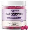 6 in 1 NAC Gummies, Chewable N Acetyl Cysteine 1000mg Supplement for Kids &