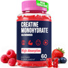 Trupretty Creatine Monohydrate Gummies for Women & Men, Taurine & B6, Chewable