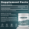 SURPO Micronized Creatine Monohydrate Powder - 300g, 60 Servings