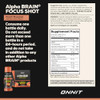 ONNIT Alpha Brain Focus Shot, Peach Flavor, Nootropic Dietary Supplement Drink