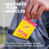 EBOOST POW Natural Pre Workout Powder - 15 Packets, Tropical Punch