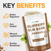 ECO-TASTE Slippery Elm Powder for Gut-Health, Pure Inner Slippery Bark Powder