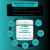 BIO NUTRI Collagen Peptides Powder Multi-Type (I, II, III, V, X) with Biotin &
