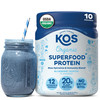 KOS Plant Based Protein Powder, Blueberry Muffin