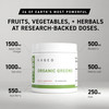 Kaged Organic Greens Superfood Powder, Outlive100 Berry, Supergreens, Apple