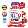Justified Laboratories (5 Pack Pure Slim Keto ACV Gummies Extreme 2000MG