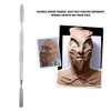 Wax Spatula, Stainless Steel Double-Ended Scar Wax Spatula Applicator Special Effects FX Makeup Tool(L)