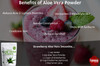 Organic Aloe Vera Powder, Aloe Barbadensis for Cooling Face and Hair Mask