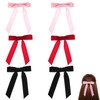 Beaupretty 6PCS Velvet Bow Hair Clip Hair Bows Clips Christmas Barrette Ribbon Xmas Ponytail Holder Accessories for Girls Women