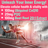 SHIZAM Ubiquinol CoQ10 PQQ Astaxanthin Beets Gummies, Super Mitochondrial ATP
