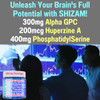 Alpha GPC Huperzine A PhosphatidylSerine L-Theanine Blue Spirulina Bioperine
