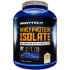 BODYTECH Whey Protein Isolate Powder - 25g Protein per Serving with BCAAs