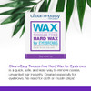 Clean + Easy Microwave Wax  Microwavable Wax Hair Removal for Face, Body & Eyebrows, At-Home Facial Waxing, 1 Oz