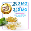 Omega 3 Fish Oil 2400 mg - Triple Strength Fish Oil Omega 3 Capsules