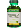 Nature's Bounty Flaxseed Oil 1200 mg, Rapid Release Softgels, Natural, White