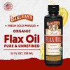 Barlean's Organic Flaxseed Oil Liquid from Fresh Cold Pressed Flax Seeds