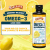 Barlean's Omega 3 Fish Oil Liquid Supplement for Men and Women, 1080mg of EPA
