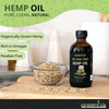 GreenIVe Hemp Oil, 8oz Glass Bottle (240mL), Natural Hemp Seed Oil