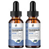(2 Pack) Magnesium Glycinate Liquid Drop with Citrate, Oxide and Taurate, Calm