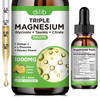 Liquid Magnesium Glycinate Supplement 1000mg, Calm Magnesium Citrate, Taurate