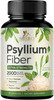 Psyllium Husk Fiber Supplement 2000mg - Extra Strength Psyllium Fiber Powder