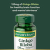Nature's Bounty Ginkgo Biloba Capsules 120mg, Memory Support Supplement