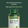 Nature's Bounty Red Yeast Rice Pills and Herbal Health Supplement, Dietary