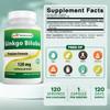 Best Naturals Ginkgo Biloba 120 mg 120 Capsules