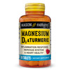 MASON NATURAL Magnesium & Vitamin D3 with Turmeric, 60 Day Supply Dietary