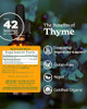 Herb Pharm Certified Organic Thyme Liquid Extract for Respiratory System Support