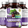N1N Premium Black Elderberry Capsules for Adults [Max Strength] Pure and Potent