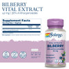 SOLARAY Bilberry Berry Extract 42 mg, Eye Health & Circulation Support, with 36%