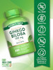 Ginkgo Biloba 120mg - Plus Bacopa - 200 Quick Release Capsules