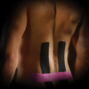 Kinesio Tape - Pre-Cut Knee Support - Optimized Athletic Tape Strips - 3 Single-Use Knee Strips