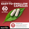 Nutrivein Korean Red Panax Ginseng 1600mg - Extra Strength Formula
