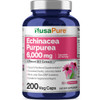 NusaPure Echinacea 20:1 Extract, 300 mg Equivalent to 6,000mg 200 Veggie Caps