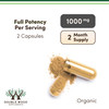 Organic Lions Mane Mushroom Capsules (120 Count), for Focus Support and Immune